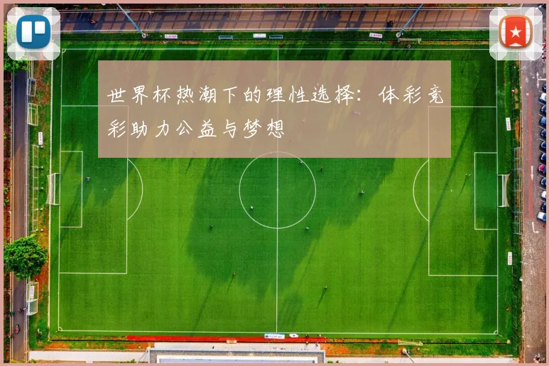 世界杯热潮下的理性选择：体彩竞彩助力公益与梦想